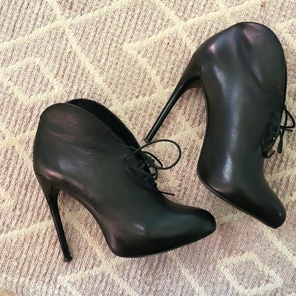 Stephano Lompas made in Italy black leather booties - Picture 2 of 10